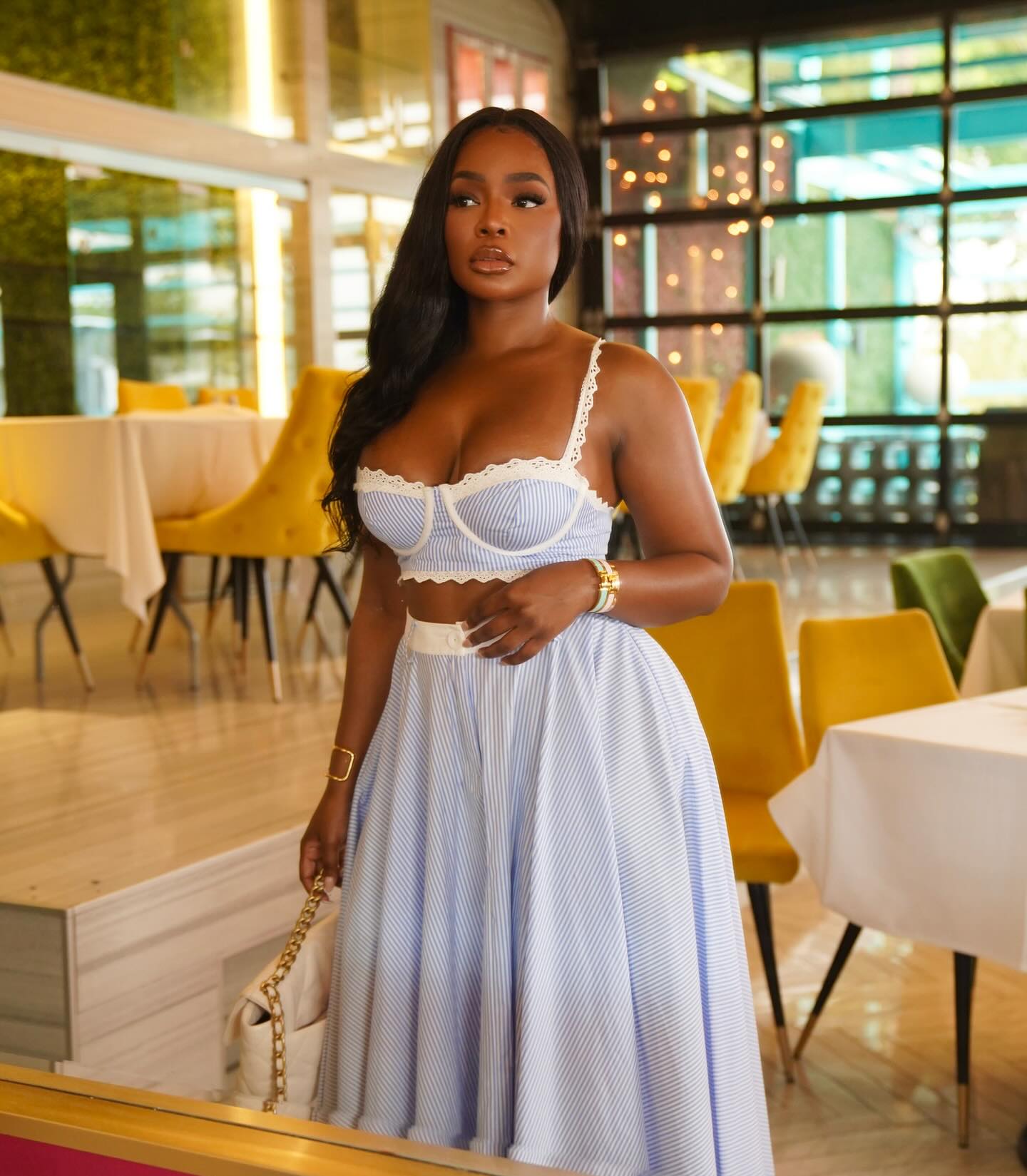 The Pretty Blue Skirt Set