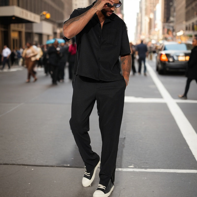 Solid Color Textured Button Set