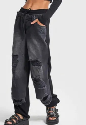 Hole Bond Washed Grunge Bottom