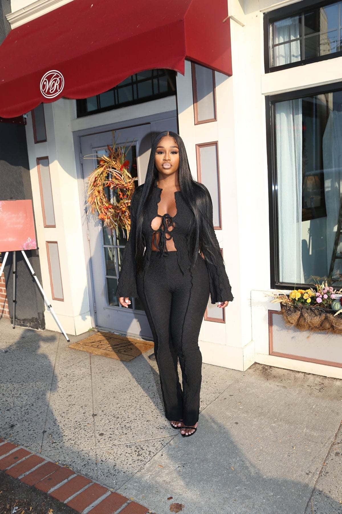 Sexy strappy fashion suit