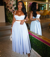 The Pretty Blue Skirt Set