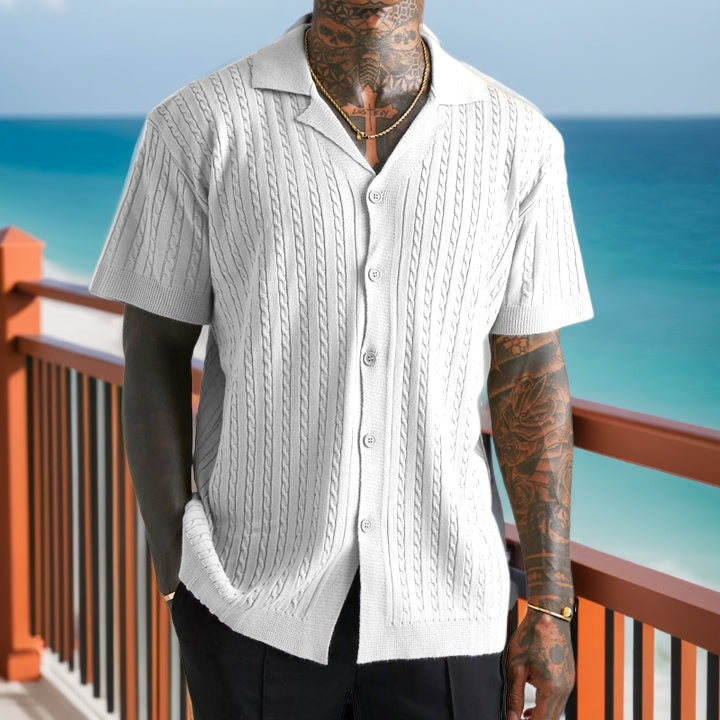 Classic Cable-Knit Shirt: Timeless Style with Modern Edge