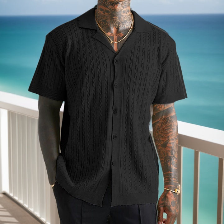 Classic Cable-Knit Shirt: Timeless Style with Modern Edge