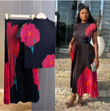 French Romantic Pleated Skirt Set