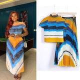 French Romantic Pleated Skirt Set