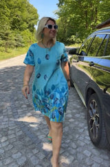 Tulip pattern Print dress