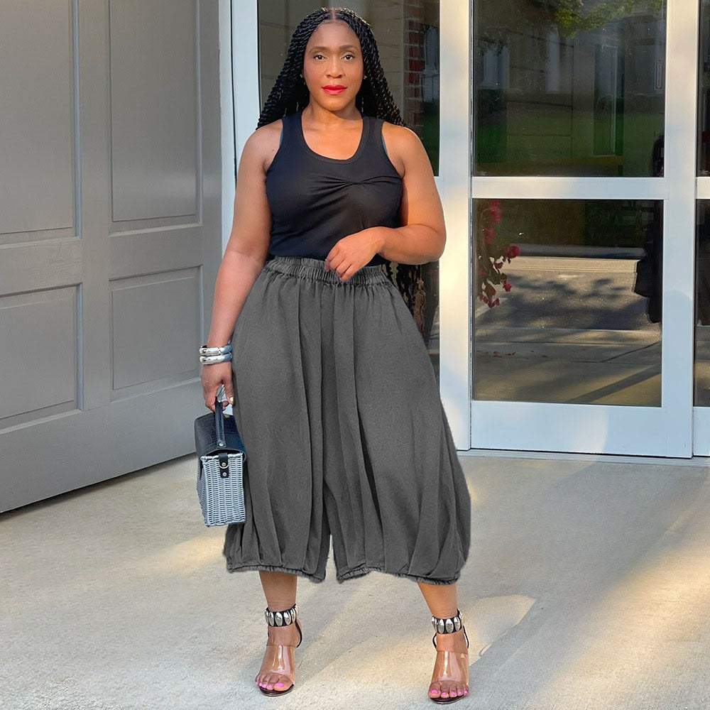 Wide-leg cropped jeans