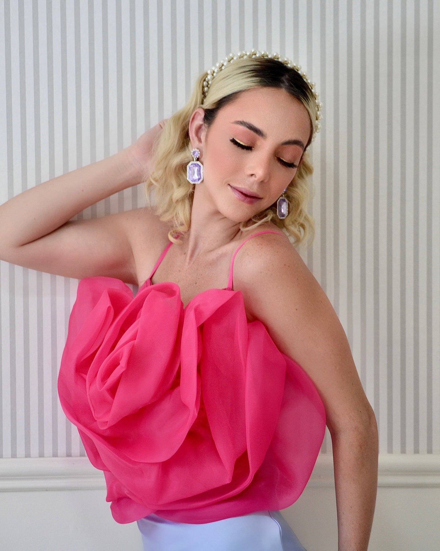 Organza 3D Flower Sling