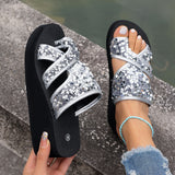 Women's Cross-Strap Slide Sandals
