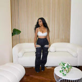 Special opening jeans