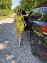 Tulip pattern Print dress