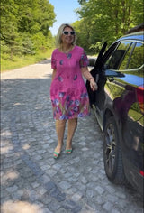 Tulip pattern Print dress