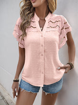 Sweet hollow lotus leaf shirt