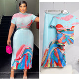 French Romantic Pleated Skirt Set