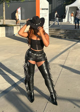 Fringe High Thigh Boots（Free Shipping Today）