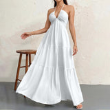 Halter neck strapless dress