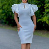 Kente Cascade Glam Gown Dress