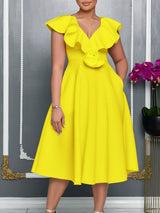 Cascade Blossom Gown Dress