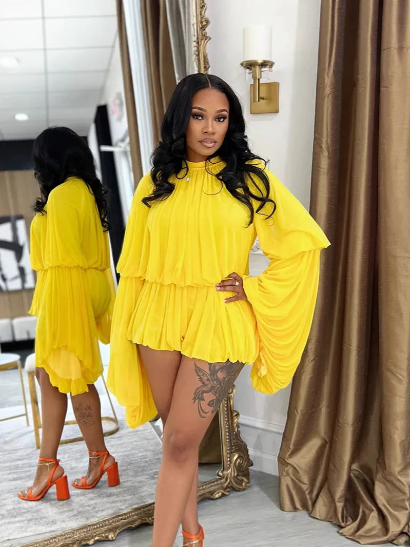 Loose Bud Elegant Jumpsuit Shorts