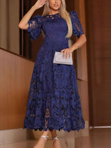 Solar Lace Sash Maxi