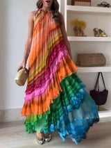 Fashion Printed Puffy Cake Dress