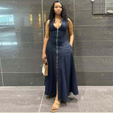 Sleeveless Workday Shift Maxi