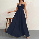 Halter neck strapless dress