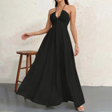 Halter neck strapless dress