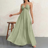 Halter neck strapless dress
